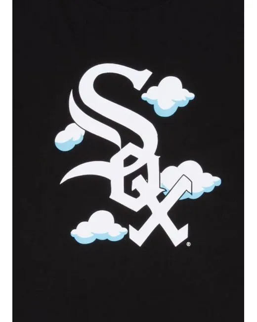 [13090954] Chicago White Sox Cloud Black Mens T-shirts