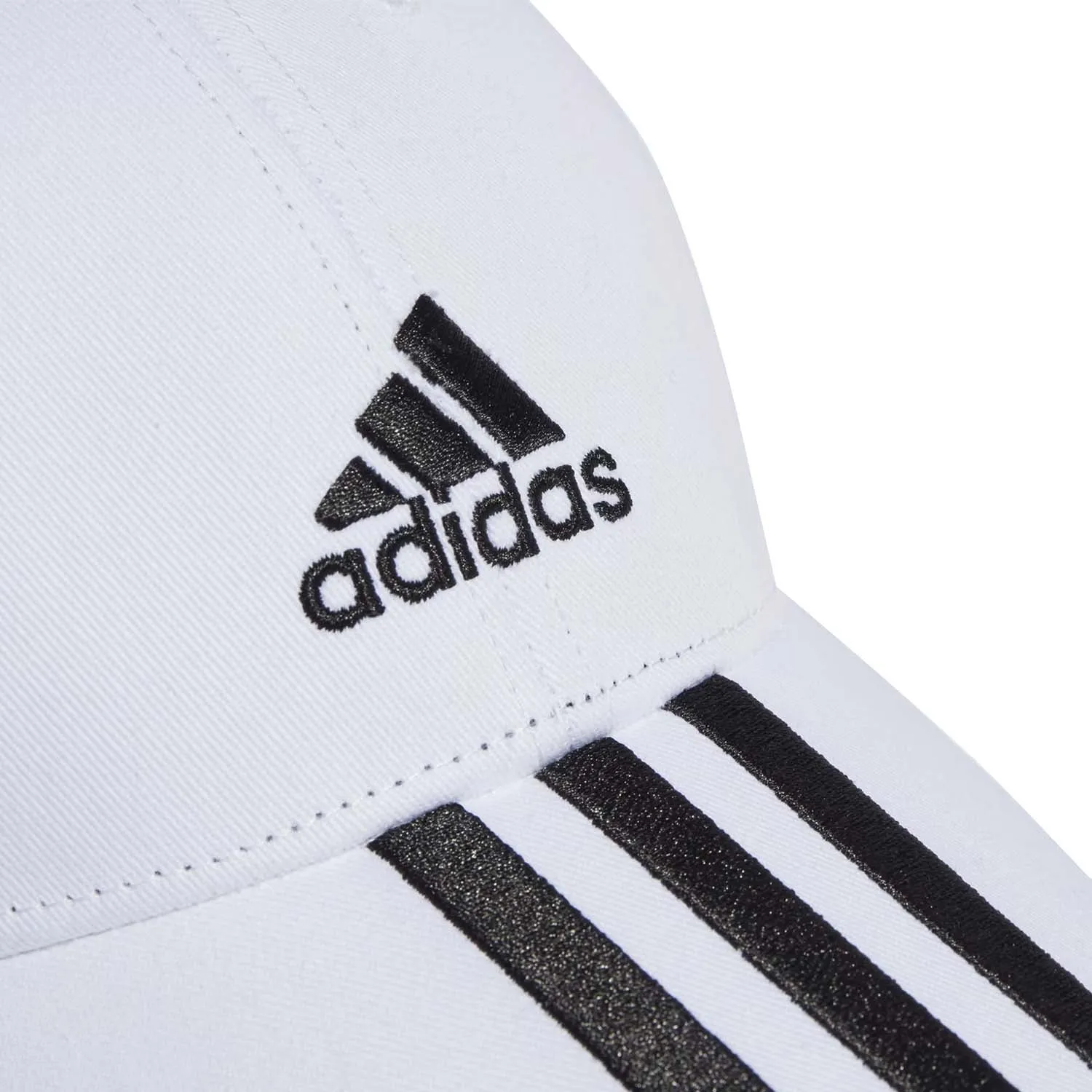 3 Stripe Cotton Twill Baseball Cap