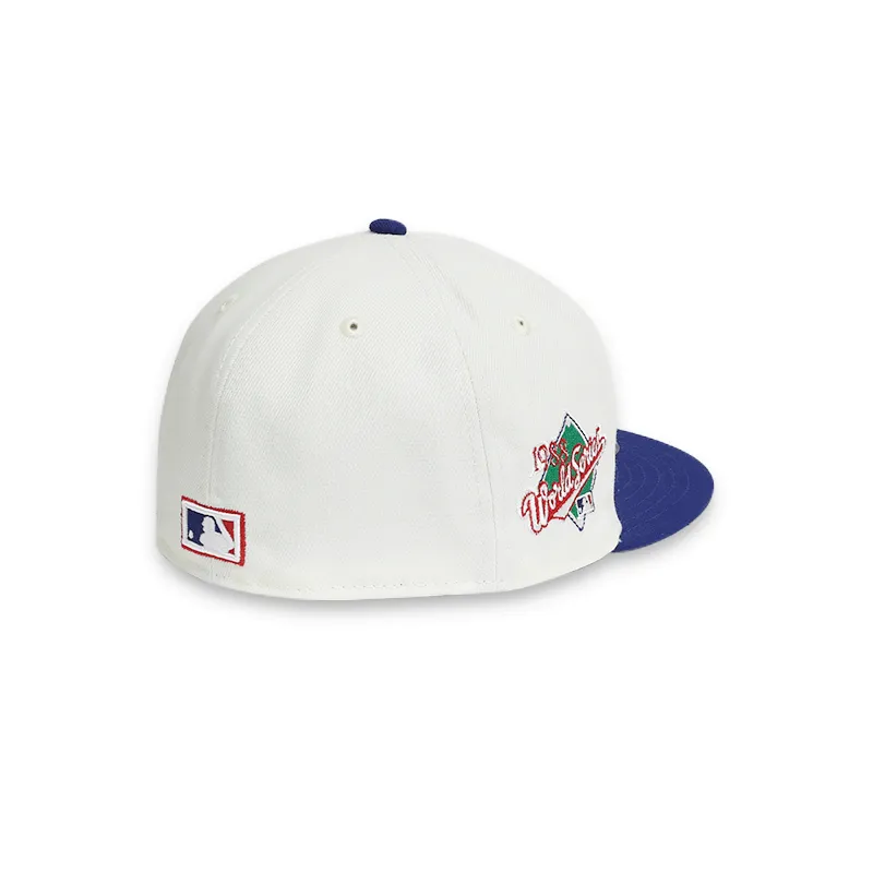 [70665603] Los Angeles Dodgers '88 WS White 59FIFTY Men's Fitted Hat