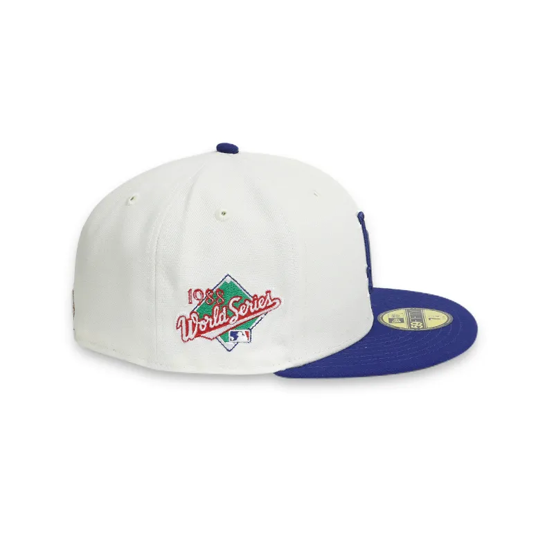 [70665603] Los Angeles Dodgers '88 WS White 59FIFTY Men's Fitted Hat