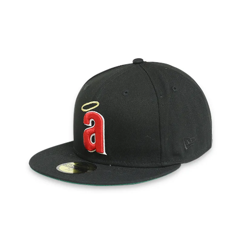 [70693418] Los Angeles Angels 35 Anniversary Black 59FIFTY Men's Fitted Hat