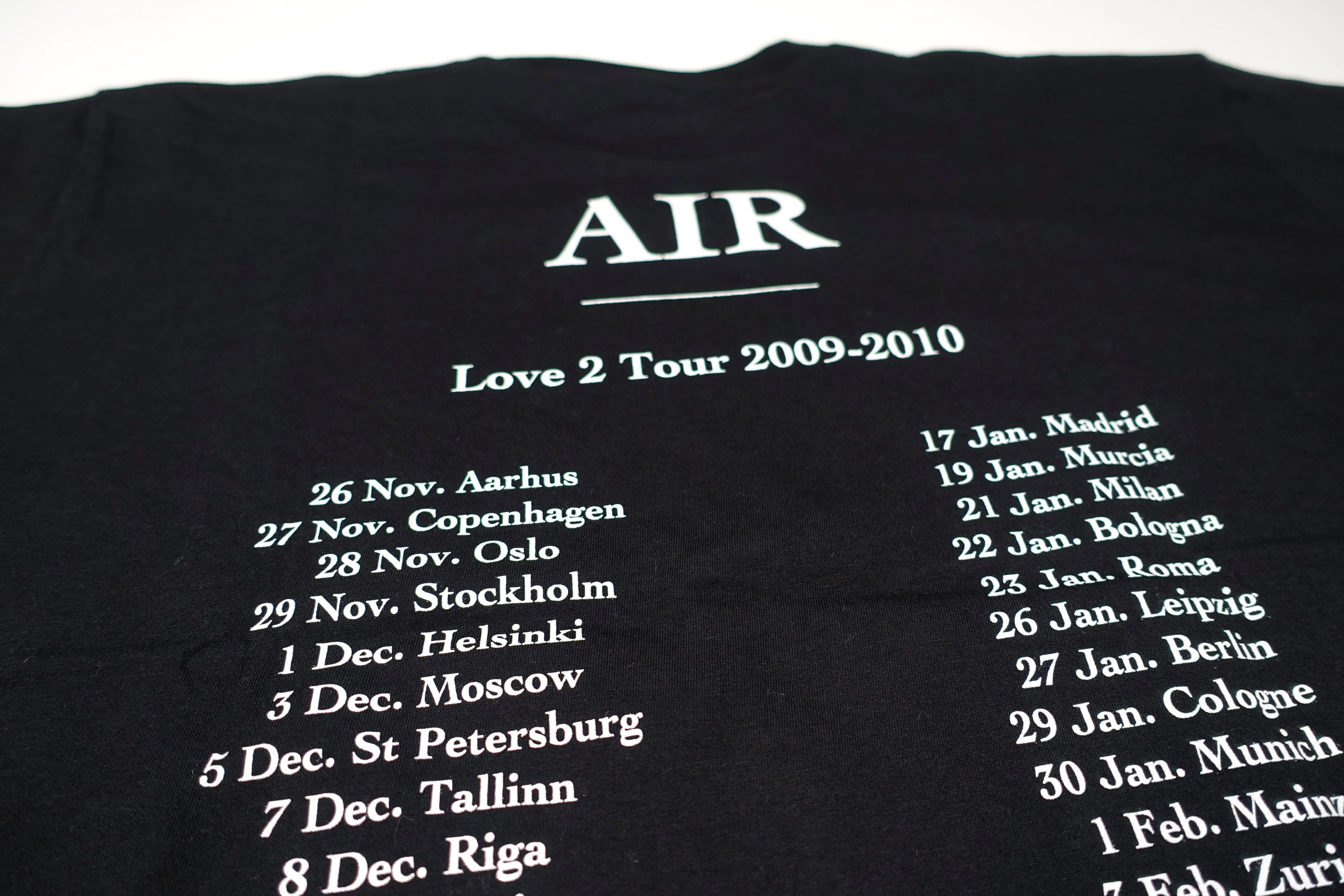 Air - Love 2 2009-2010 Vintage Tour Shirt Size Large