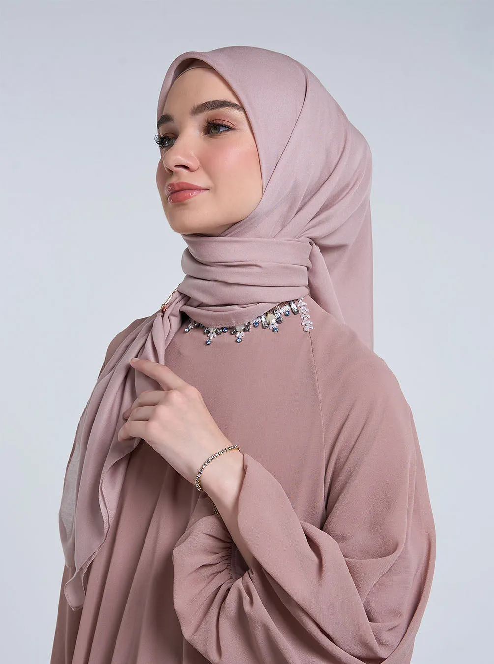 AIRY VOILE SCARF PLAIN LOTUS