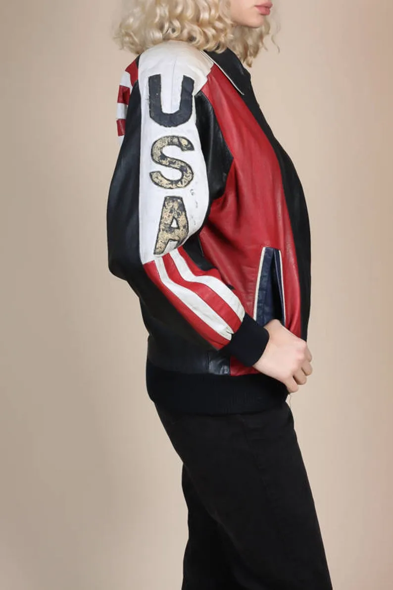 American Flag Bomber Jacket