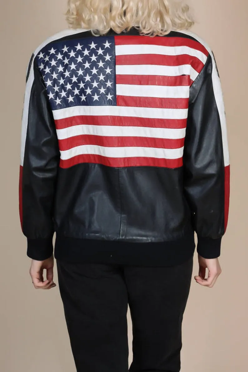 American Flag Bomber Jacket