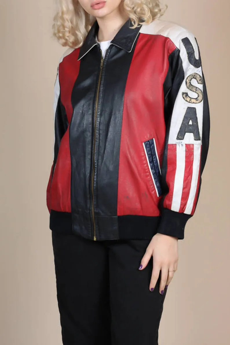 American Flag Bomber Jacket