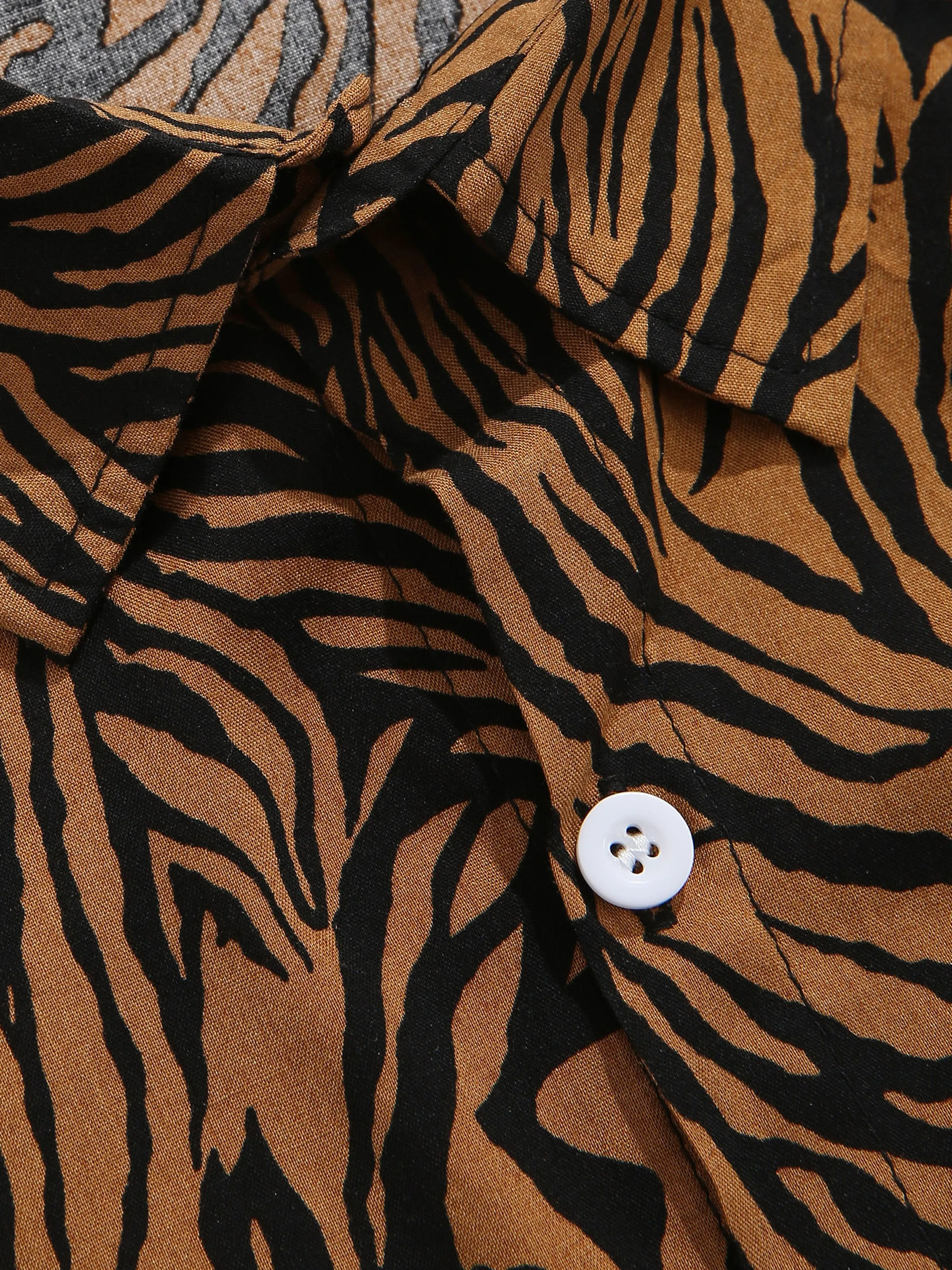 Animal Texture Cotton Shirts