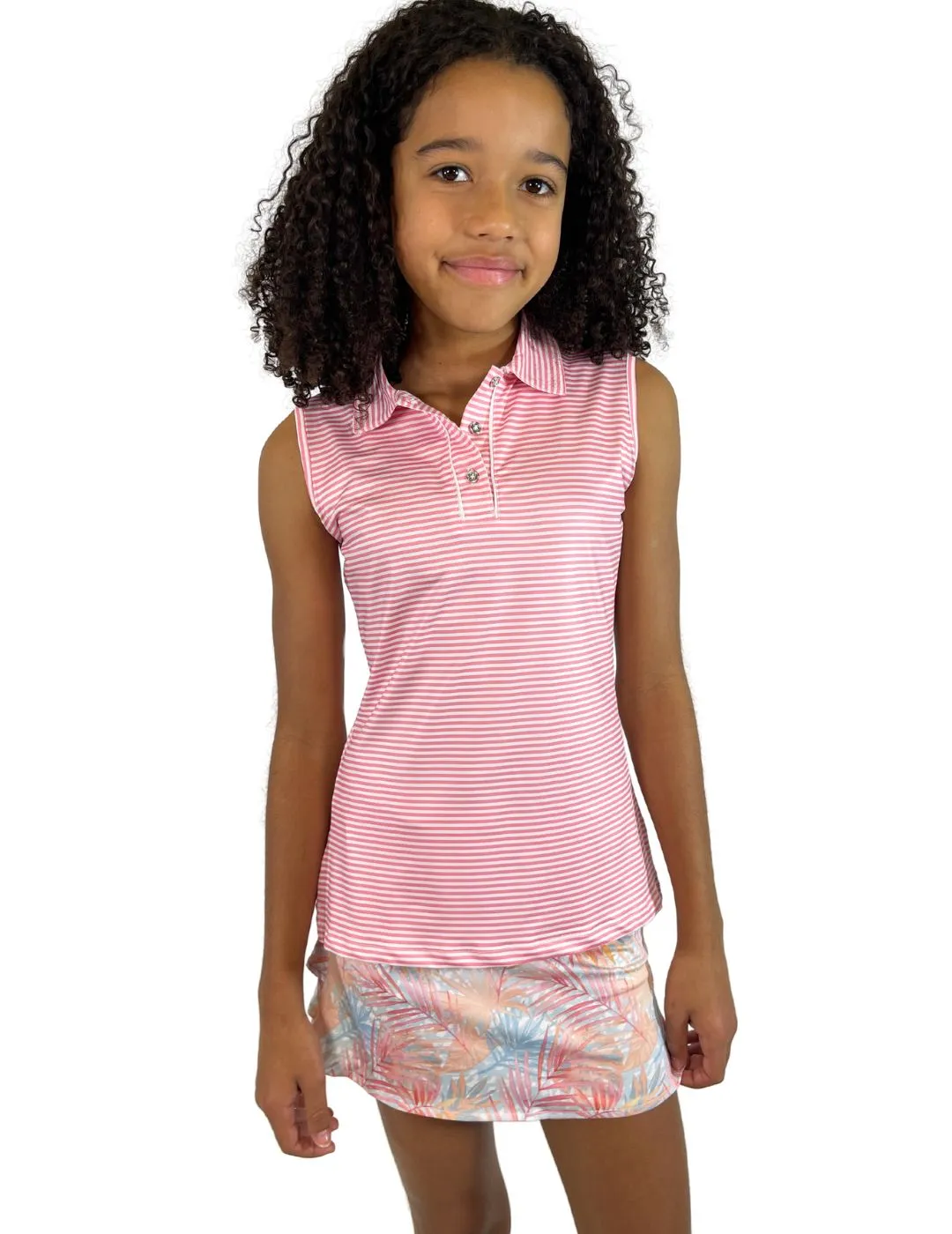 Ansley Youth Girls' Sleeveless Polo