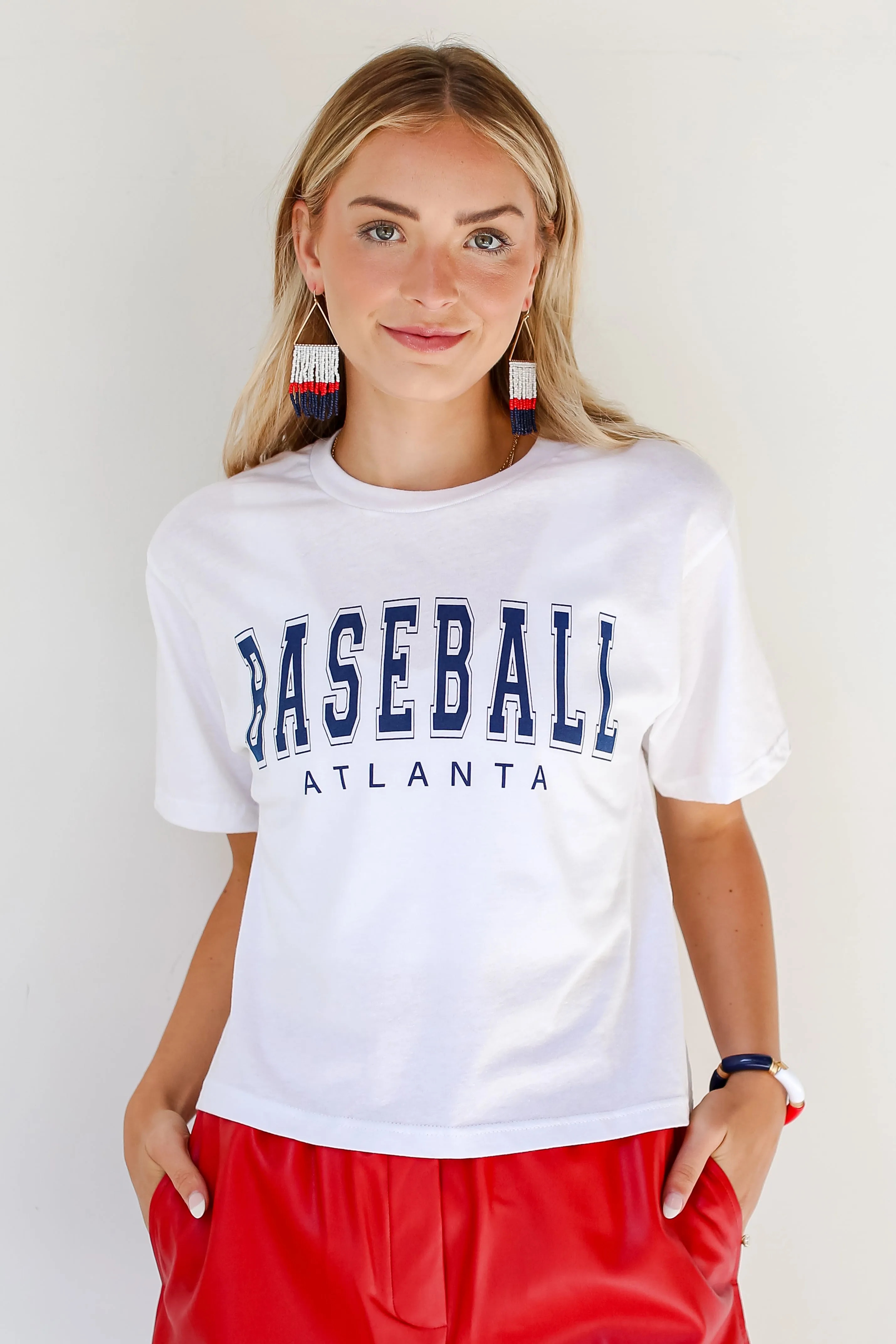 Baseball Atlanta Cropped Tee