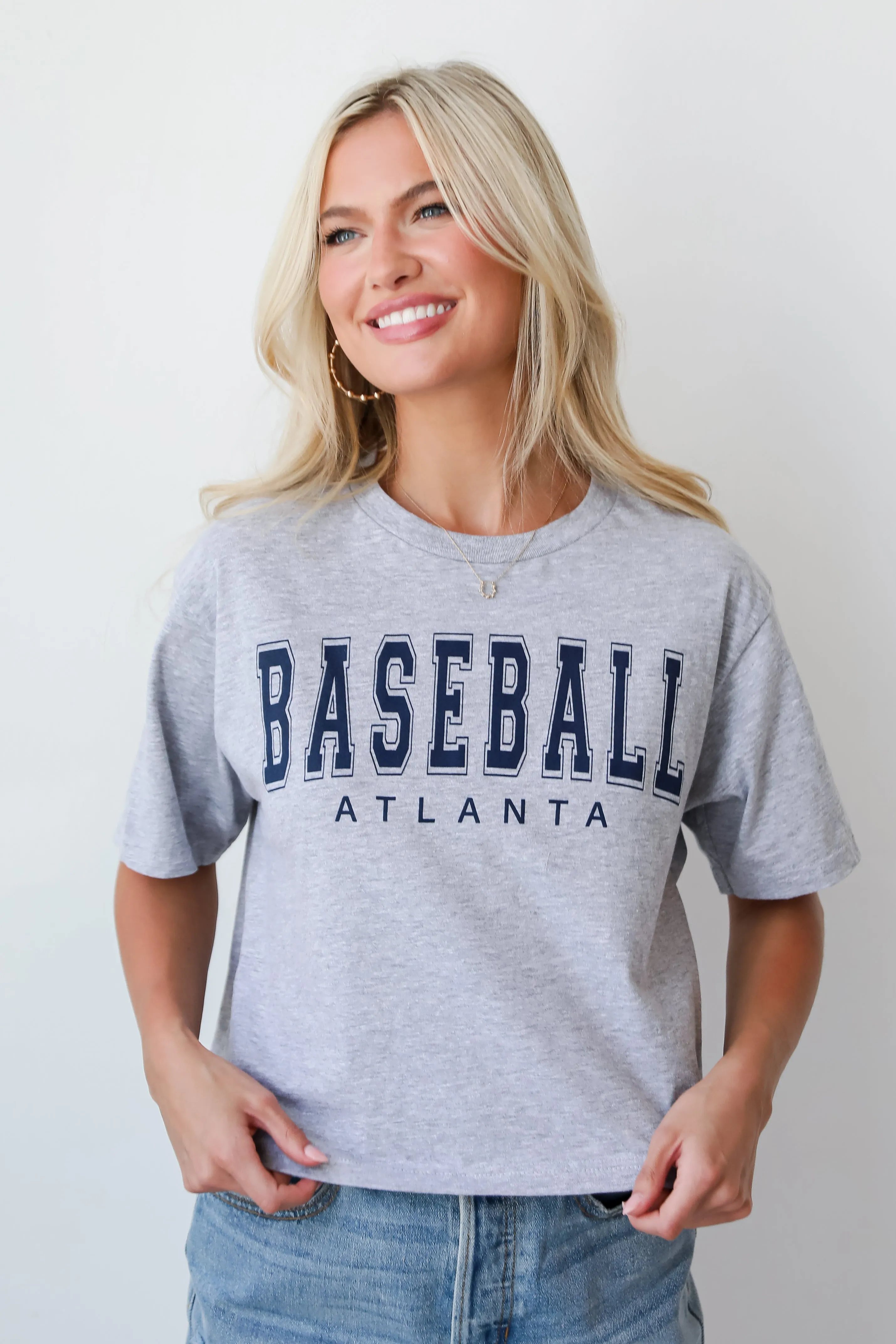 Baseball Atlanta Cropped Tee