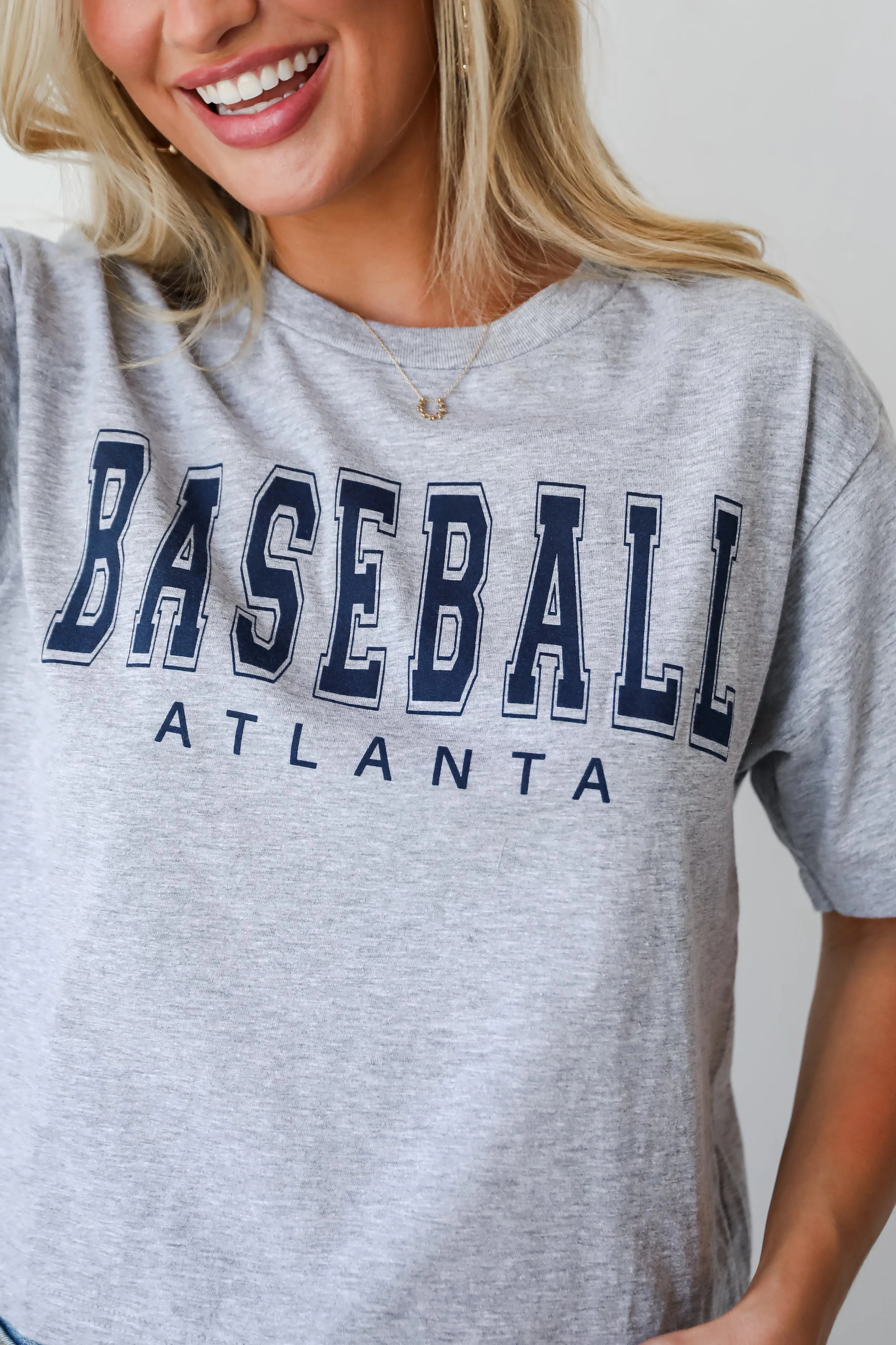 Baseball Atlanta Cropped Tee