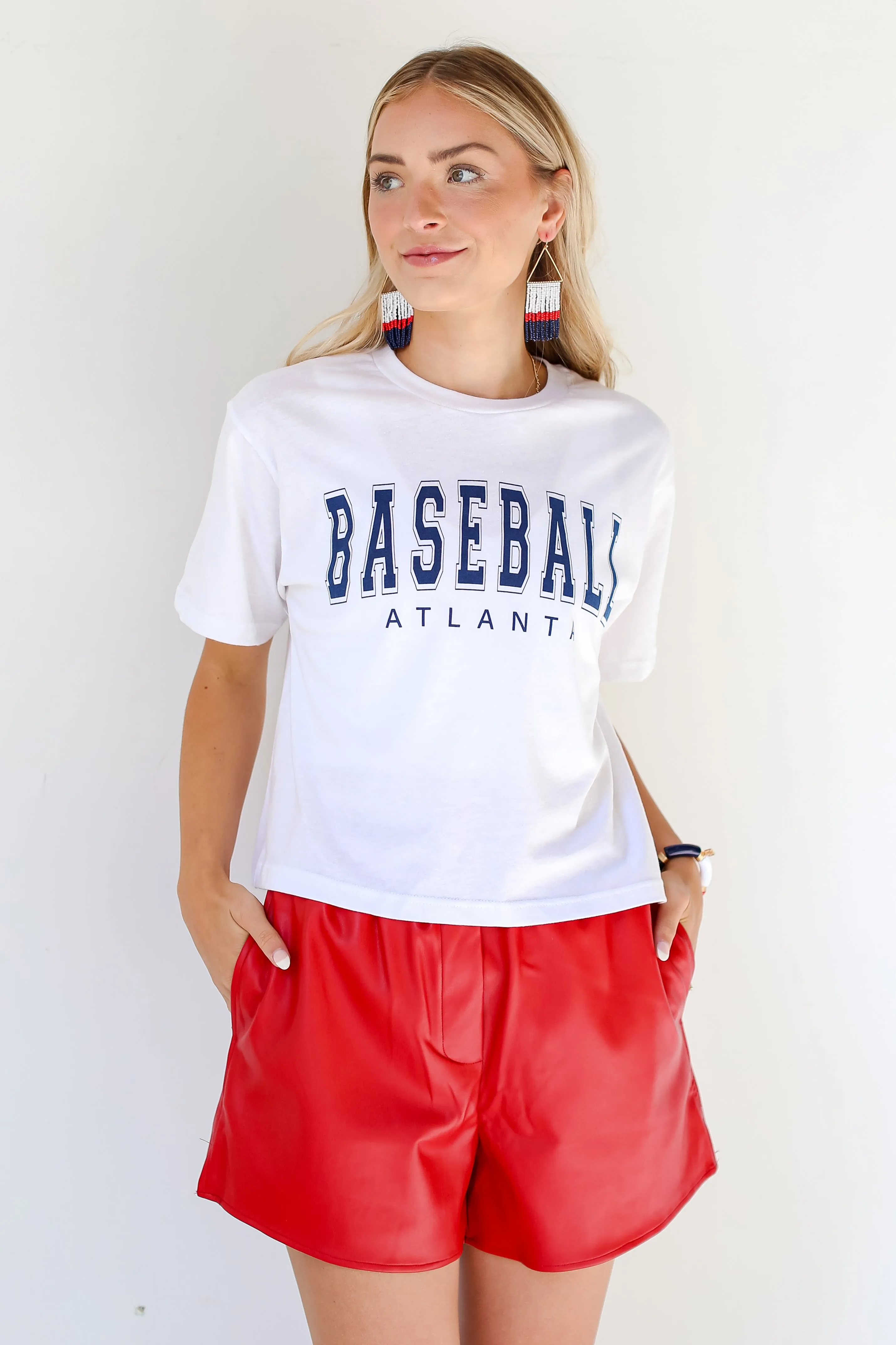 Baseball Atlanta Cropped Tee