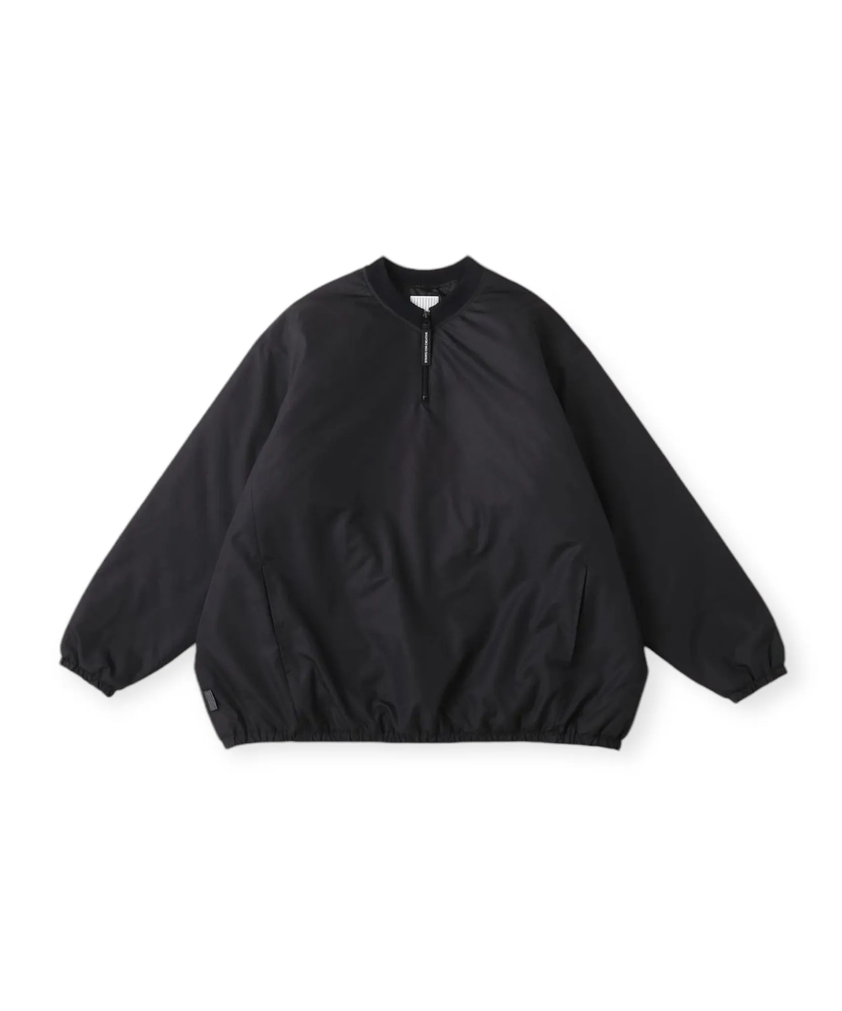 BASEBALL HALF ZIP JACKET "BLACK"