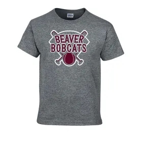 Beaver Bobcats Diamond Heavy Blend Cotton Tee