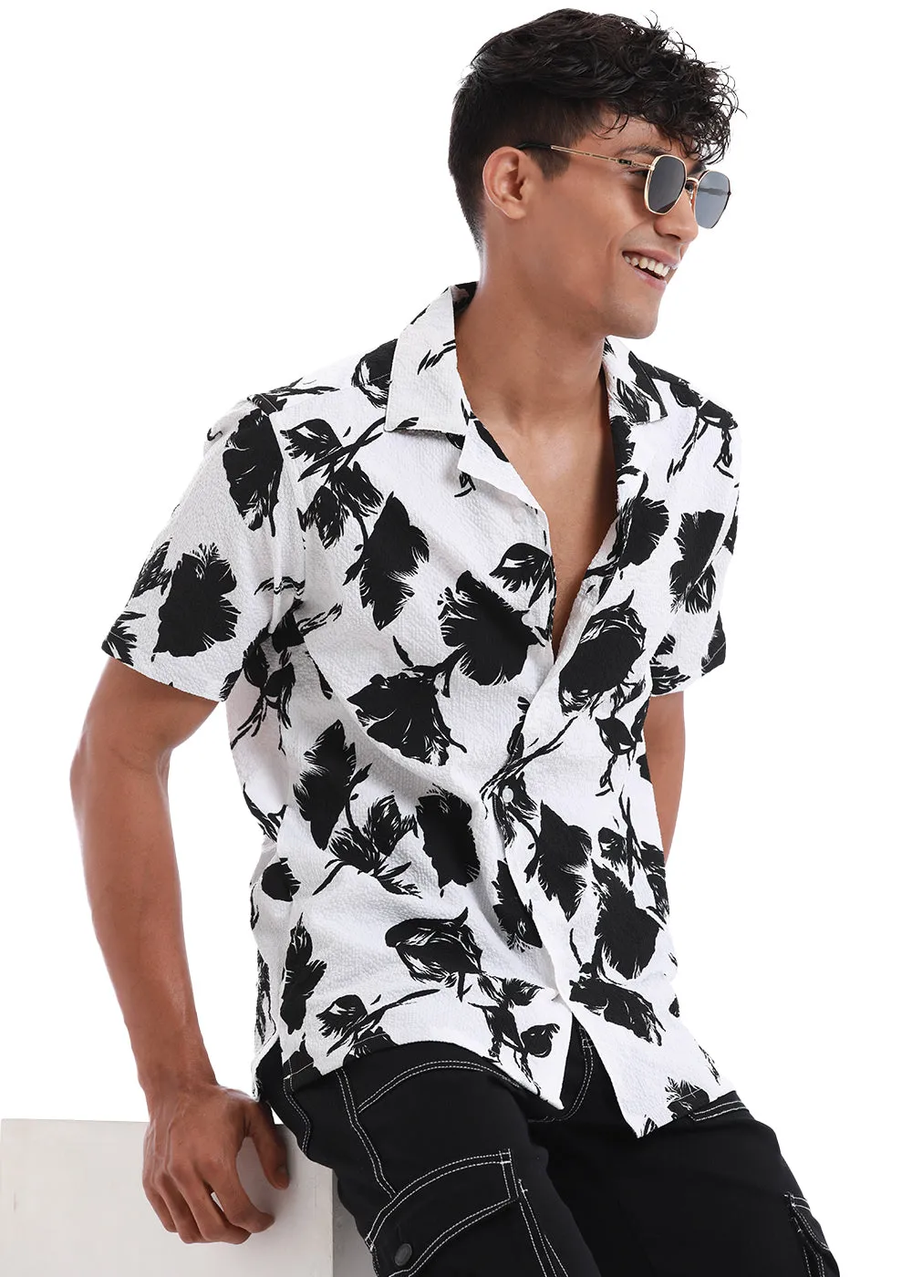 Blume Print Popcorn Shirt