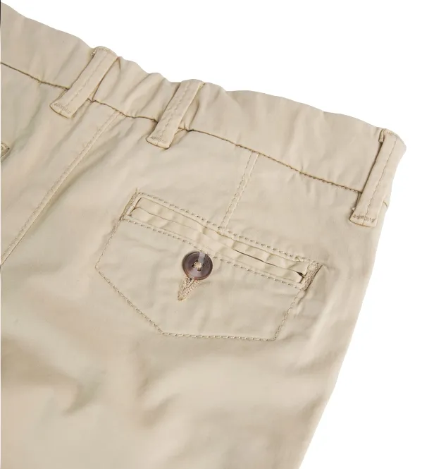 Boboli Children's stretch satin trousers 738367 7399 beige