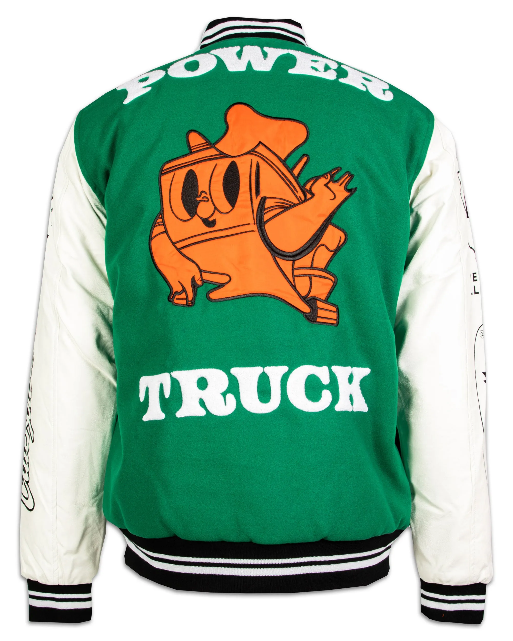 Bomber Caterpillar Cat Iconic Varsity Jacket Verde