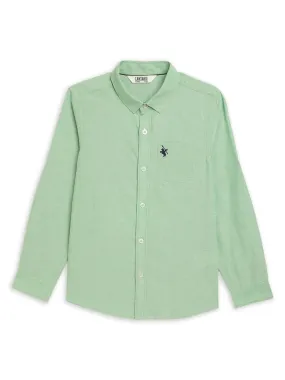 Cantabil Boy's Green Full Sleeves Shirts