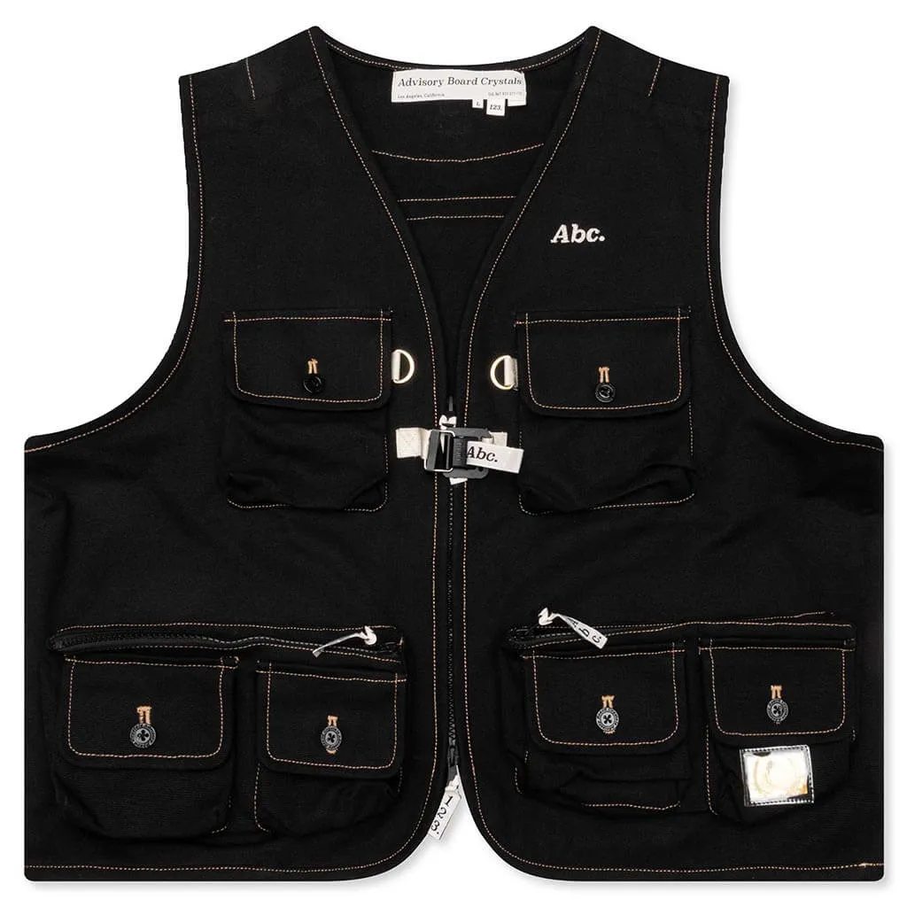 Canvas Utility Vest - Black