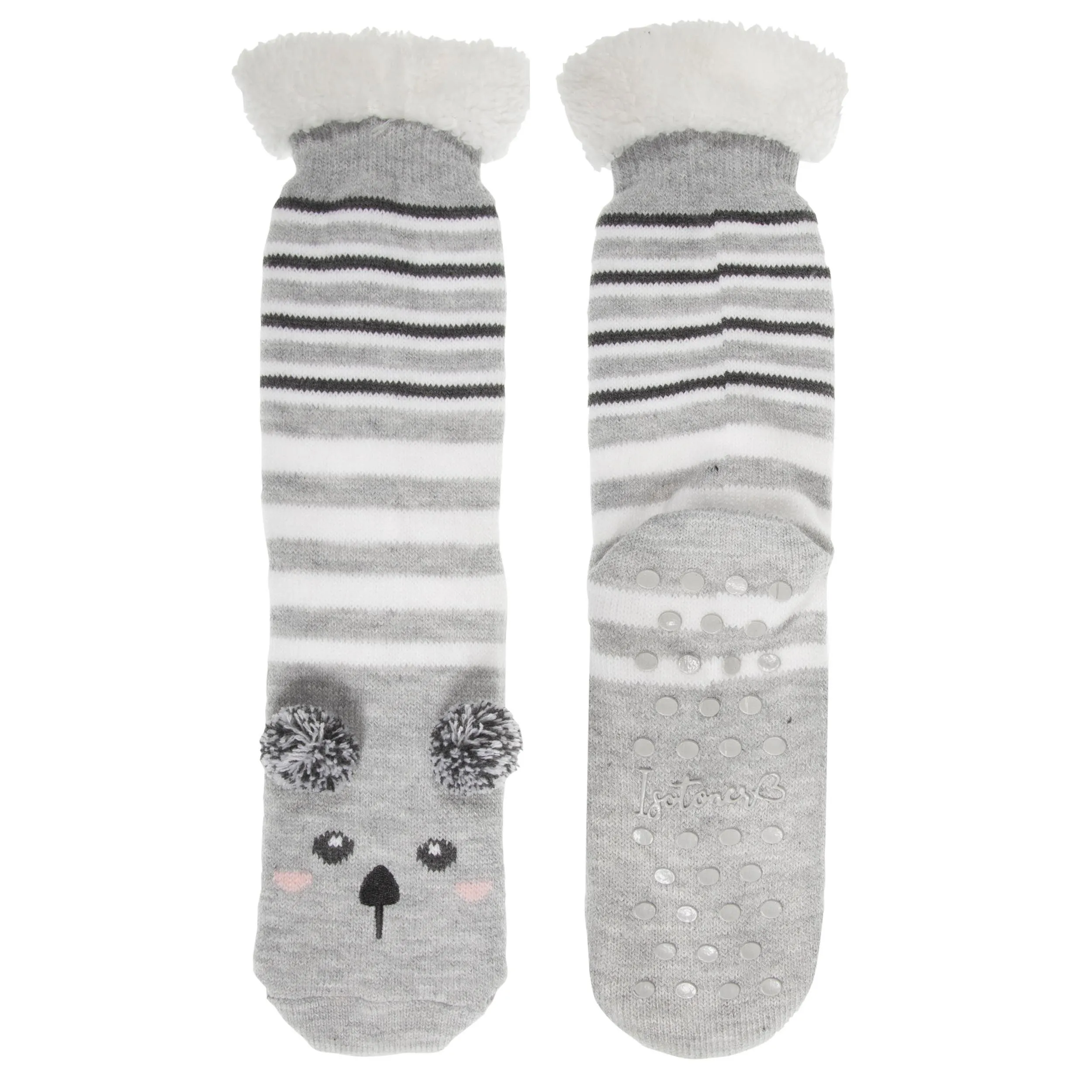 Chaussettes Femme pompons Ours