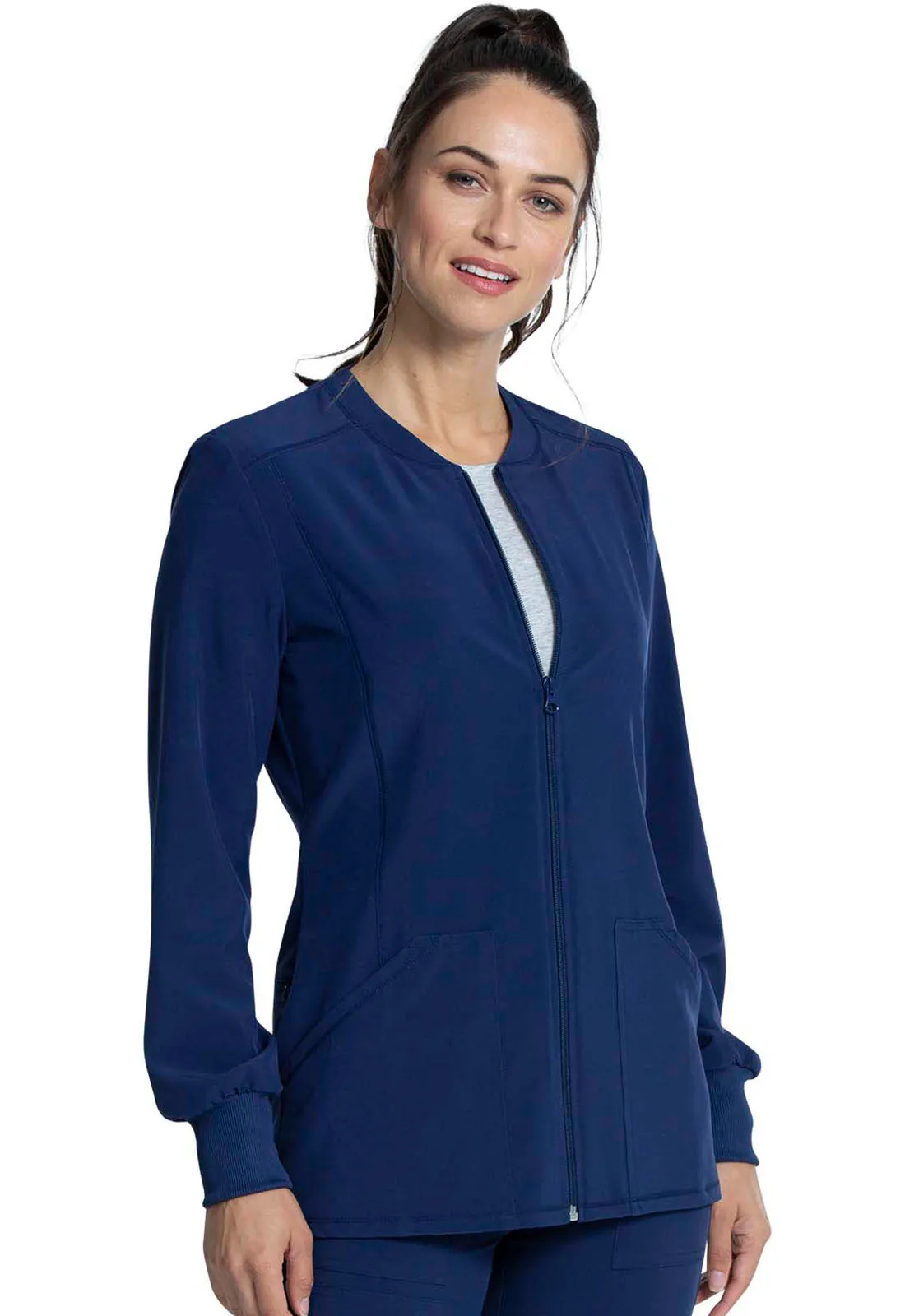 Cherokee Allura CKA384 Zip Front Jacket