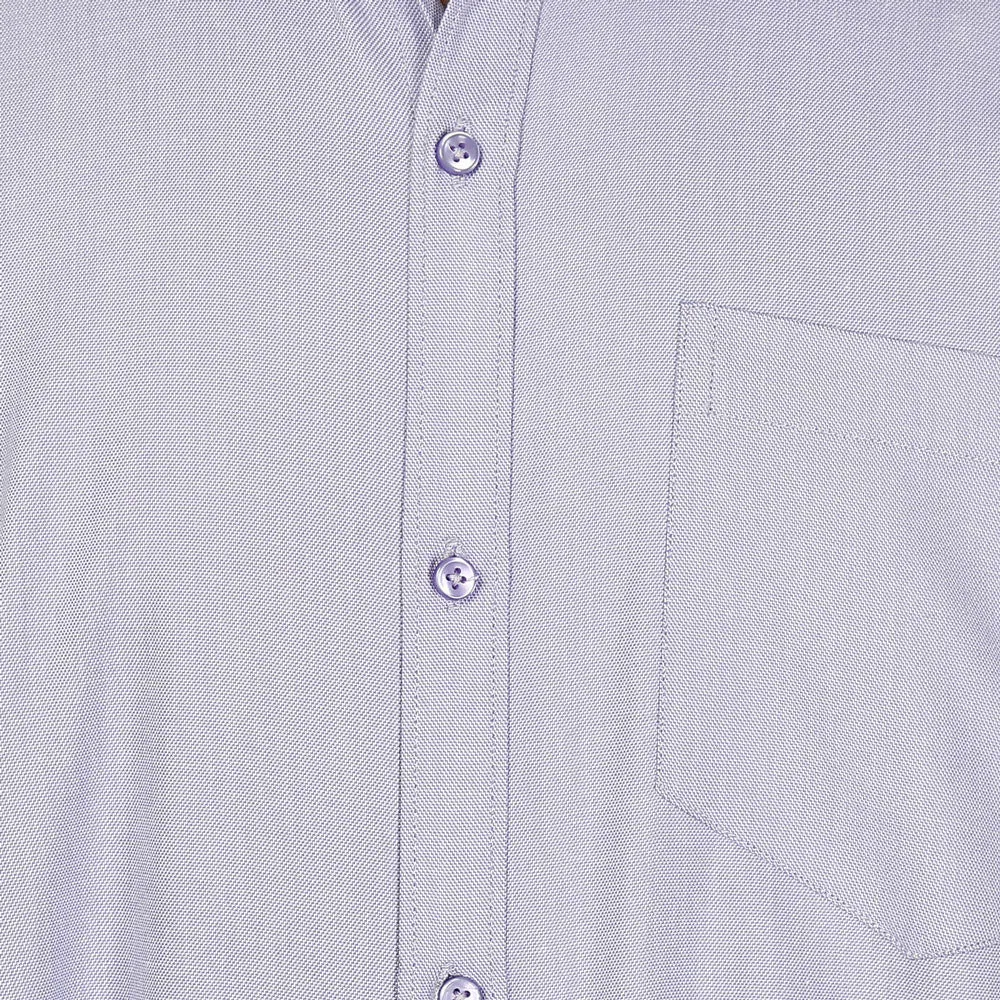 Cotton Button Down Dress Shirt Men's Long Sleeve (Purple)