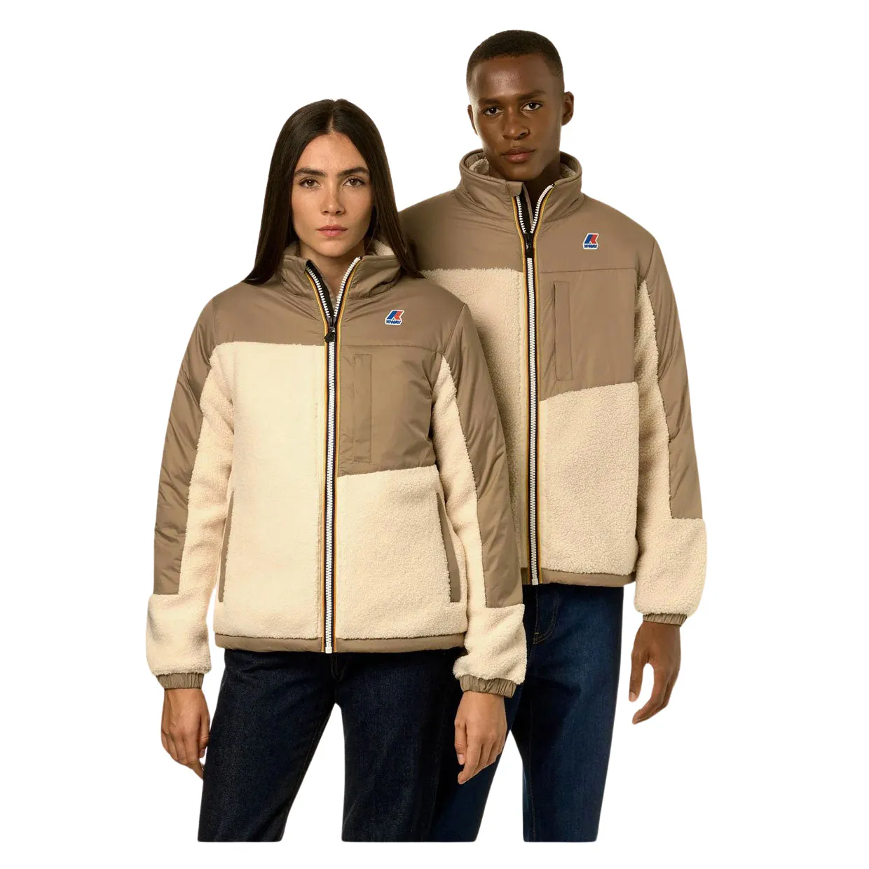 Felpa Unisex K-Way Le Vrai 3.0 Nersev Orsetto Beige