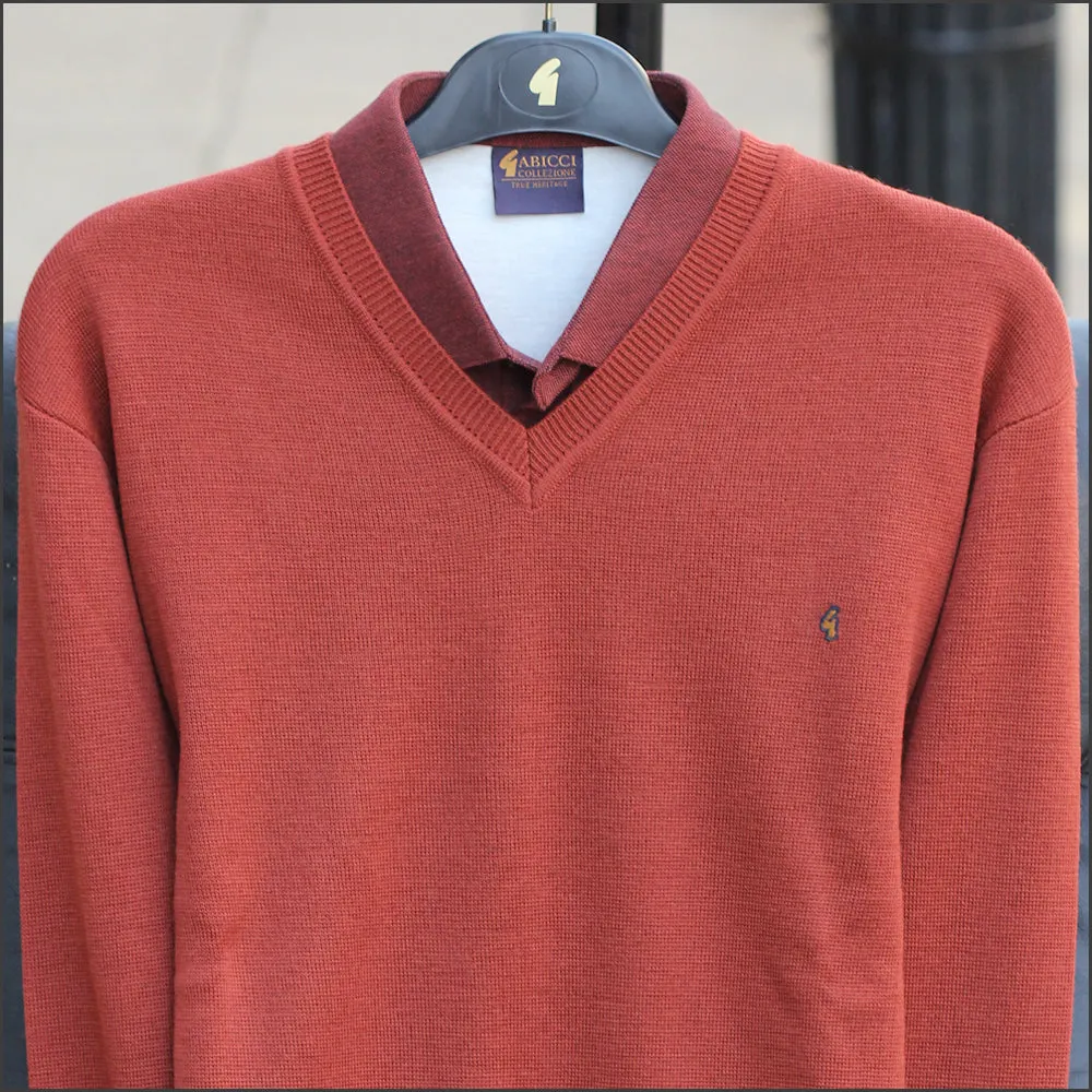 Gabicci K01 Rust V Neck*