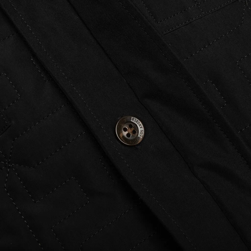 H Quilted Jacket - Black