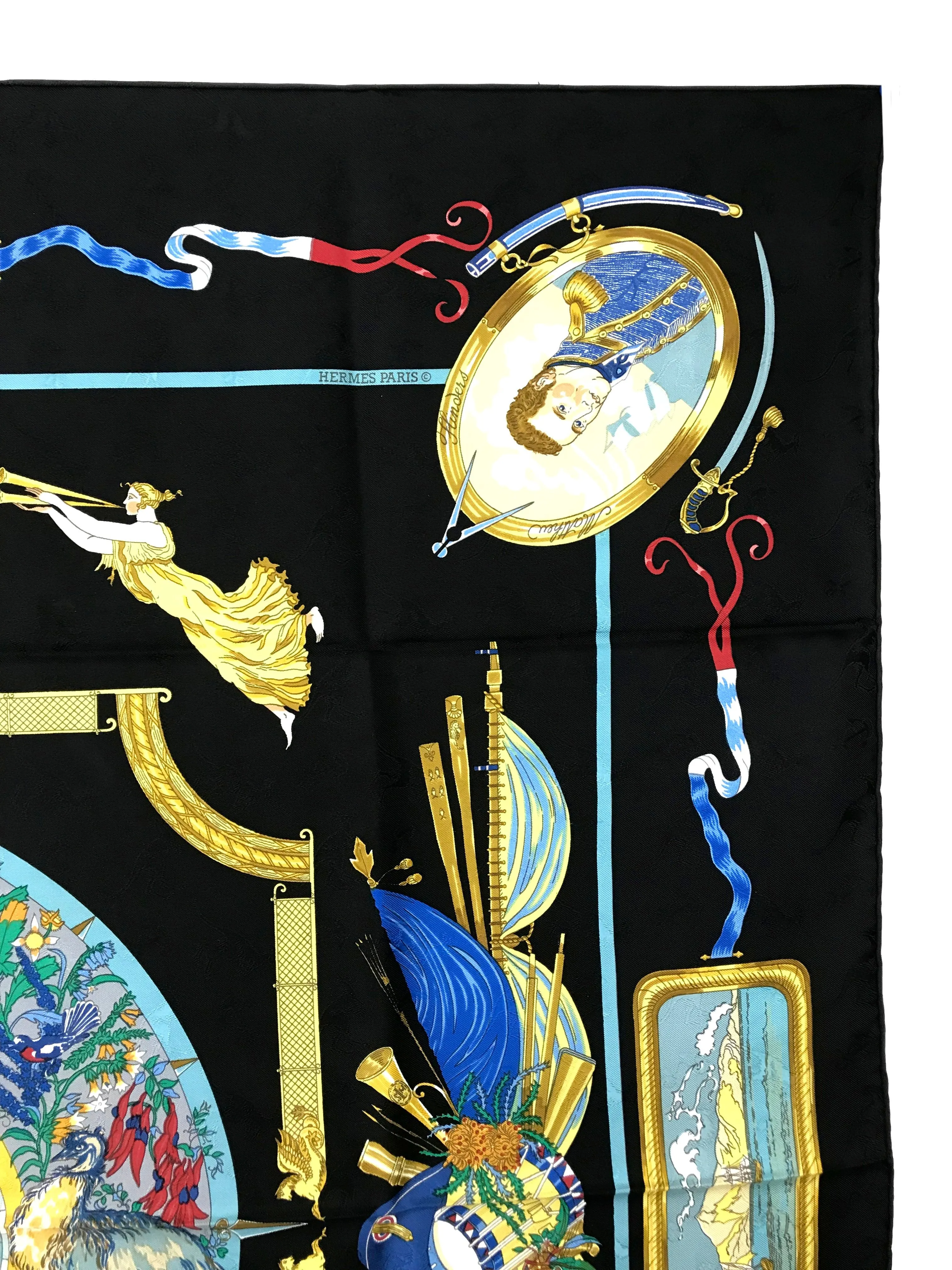 Hermes Orbis Australis Dulces Exuviae Silk Scarf 90