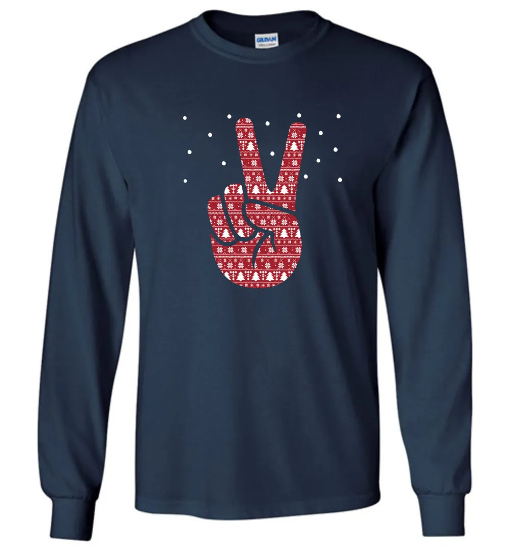 Holiday Peace Hand Sign T-shirts