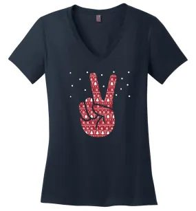 Holiday Peace Hand Sign T-shirts