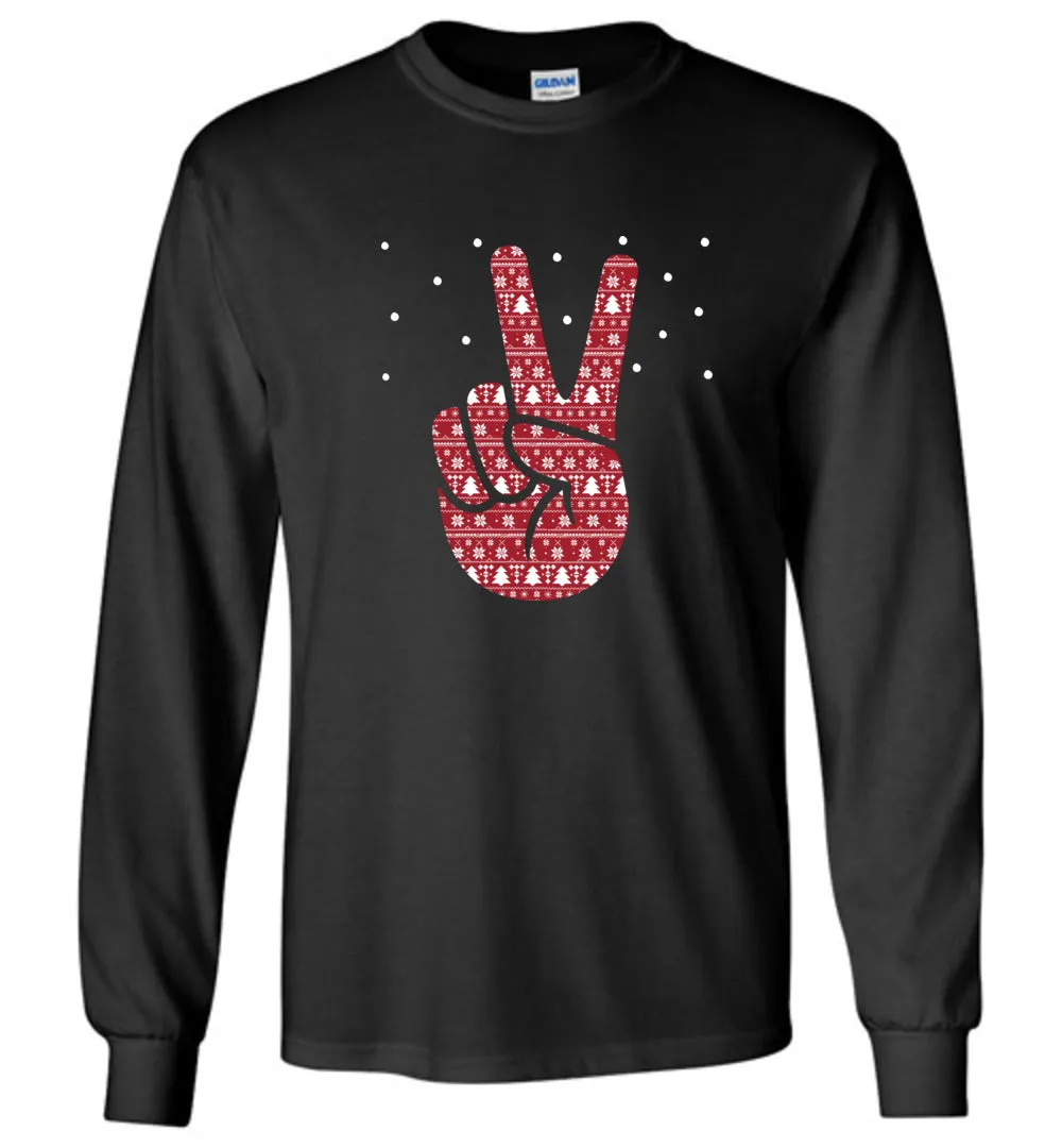 Holiday Peace Hand Sign T-shirts