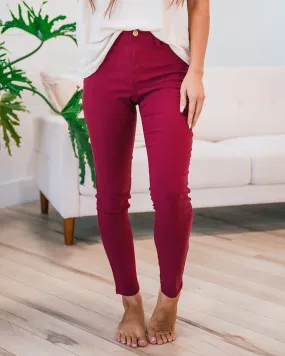 Hyperstretch Skinny Jeans - Dark Rose