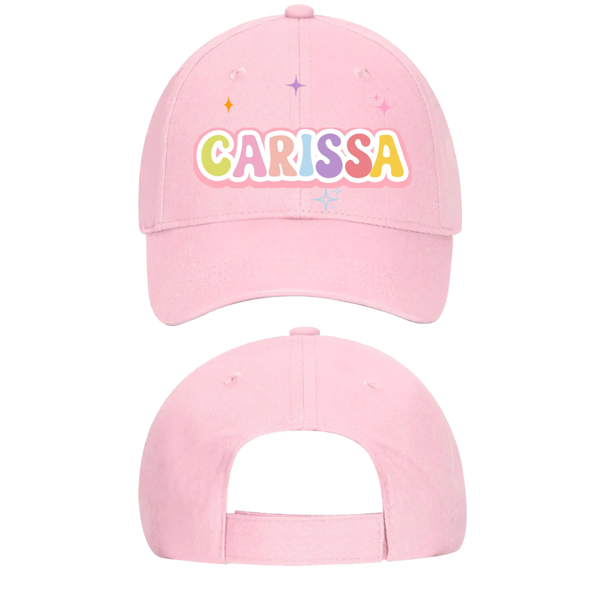 KIDS Personalized Hat - Bright Retro Name