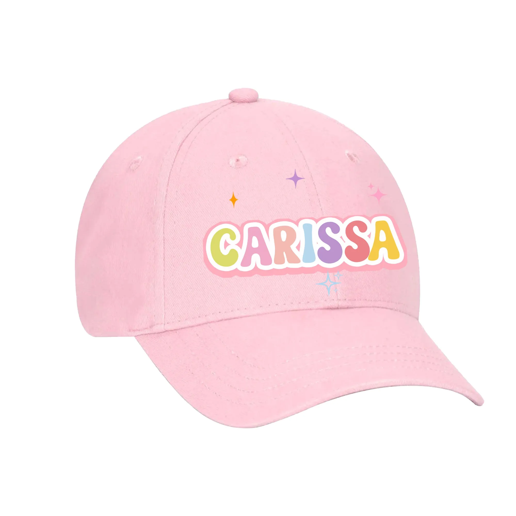 KIDS Personalized Hat - Bright Retro Name