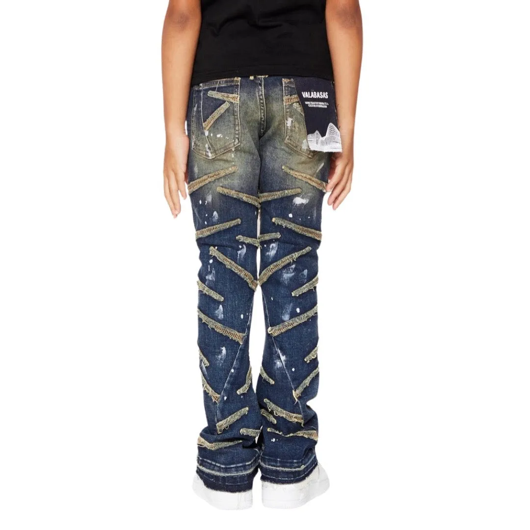 Kids Valabasas Saber Stacked Jeans