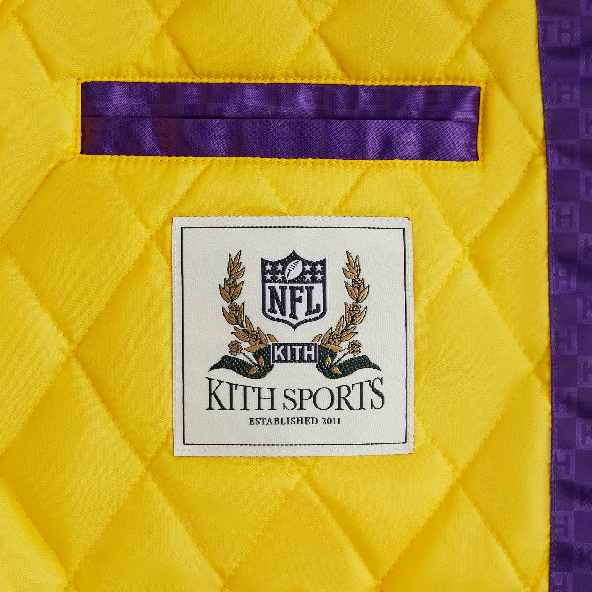 Kith for the NFL: Vikings Satin Bomber Jacket - Cover