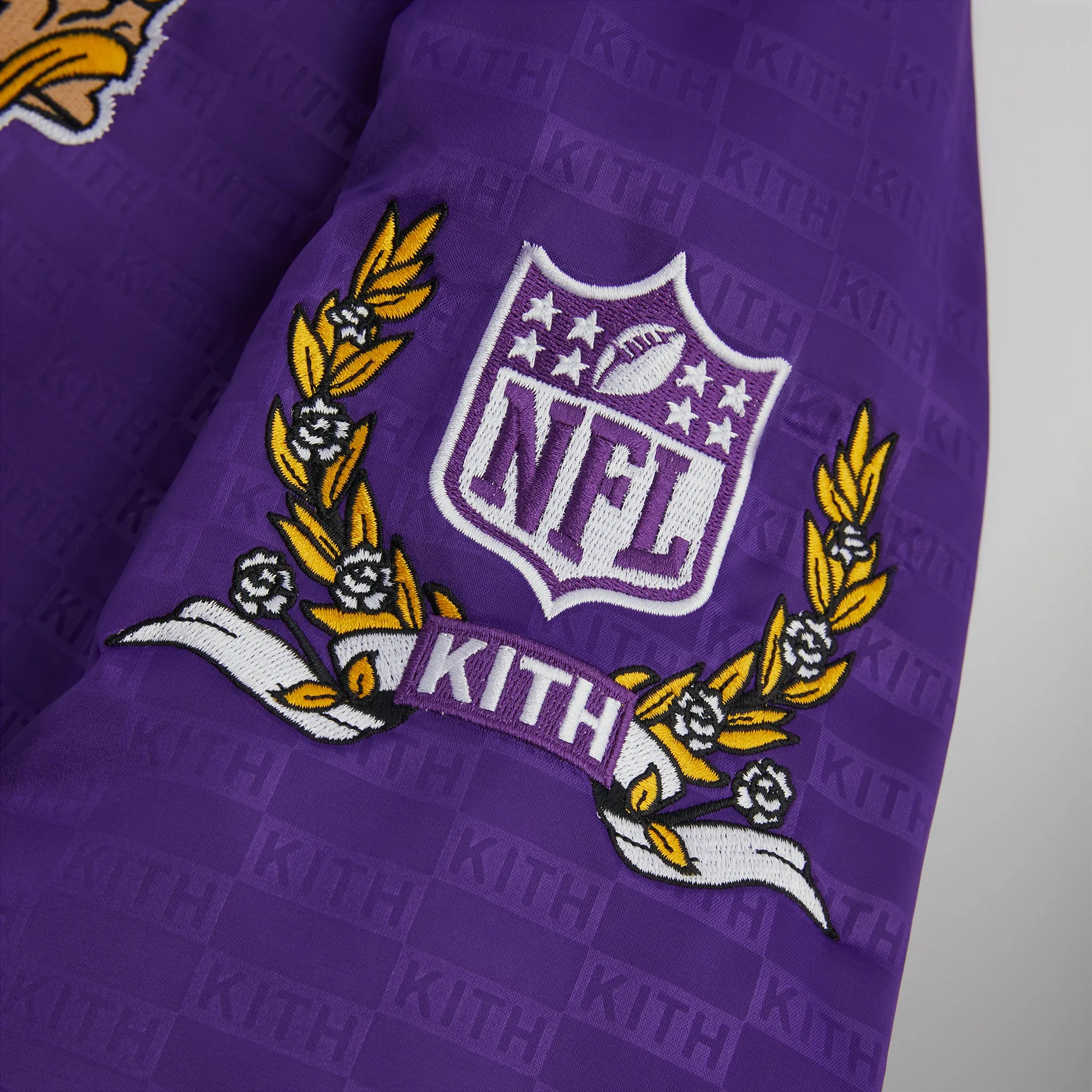 Kith for the NFL: Vikings Satin Bomber Jacket - Cover