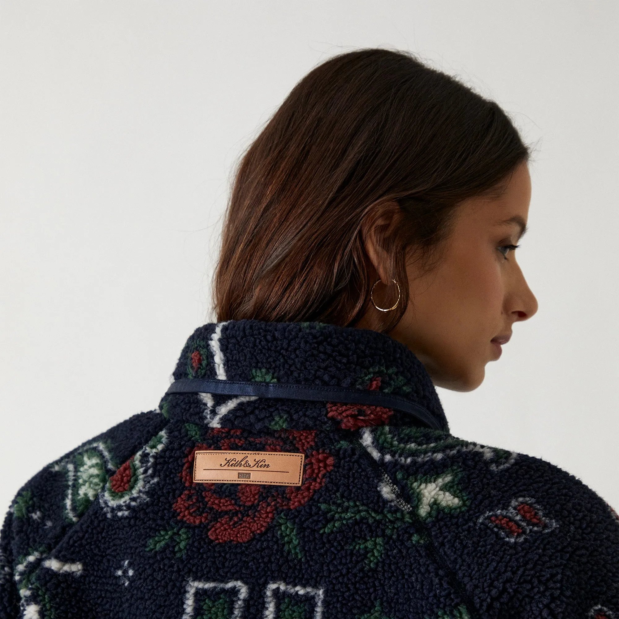 Kith Women Grayson Paisley Jacquard Sherpa - Nocturnal