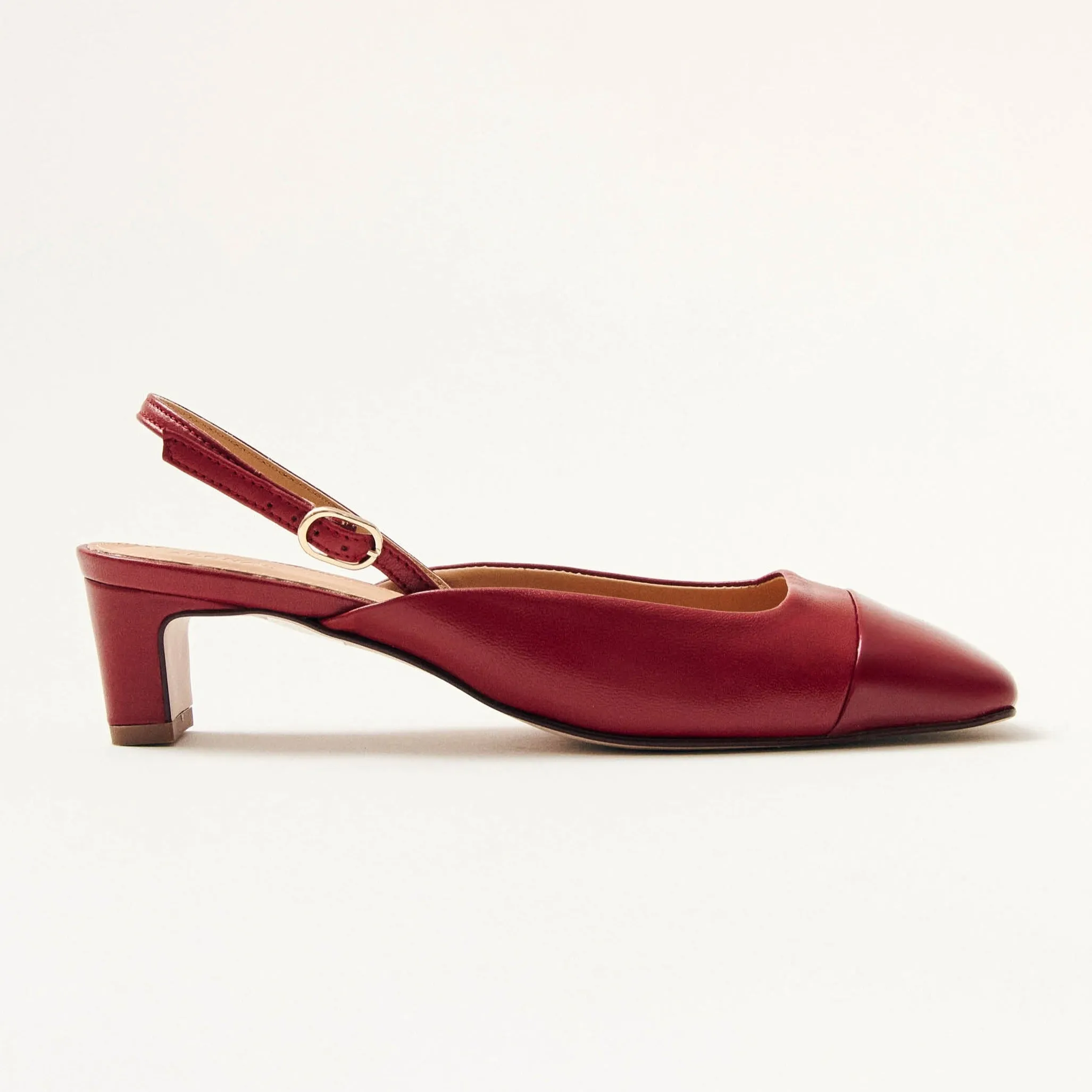 Lindy Bliss Red Leather Pumps