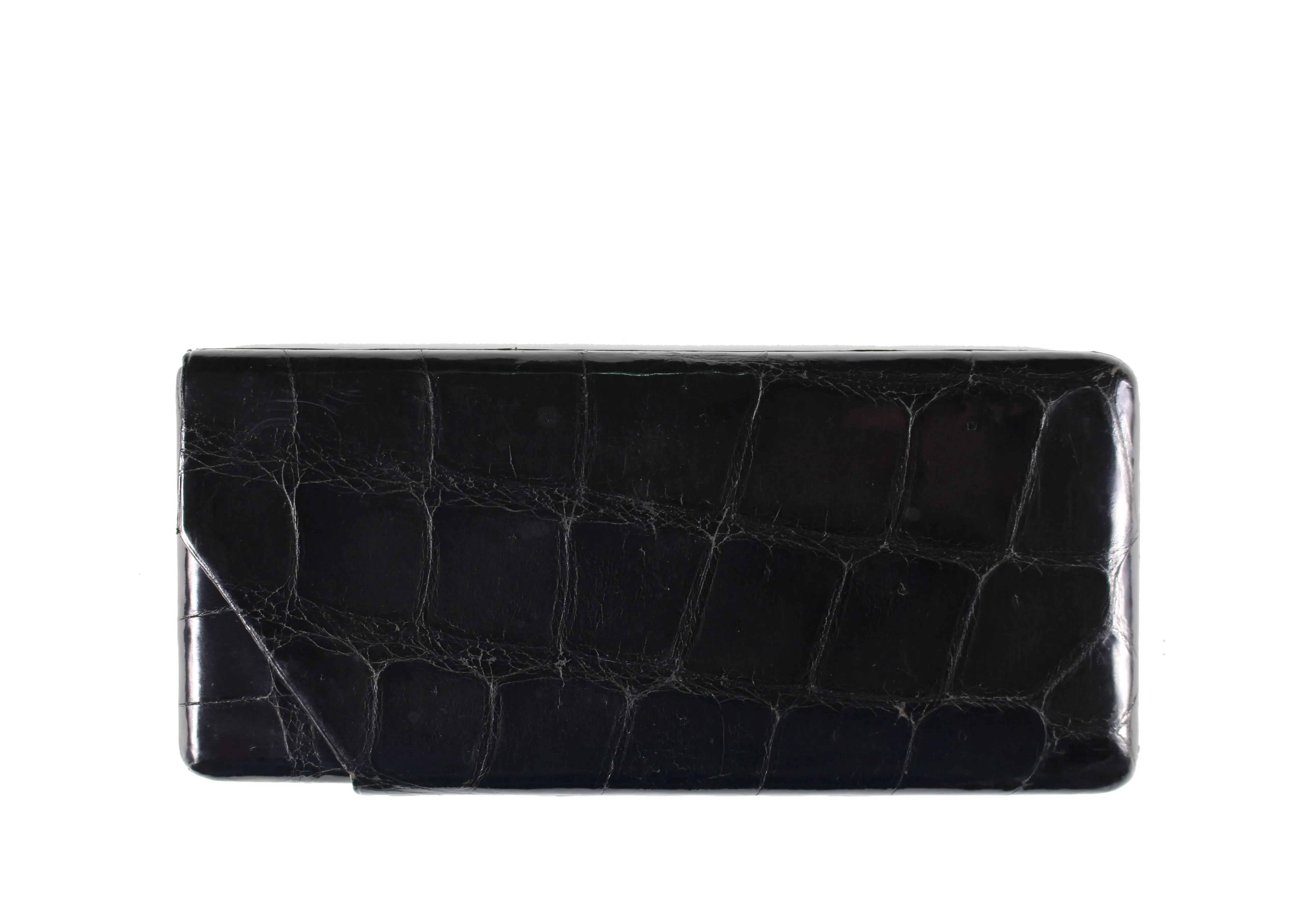 LOEWE black crocodile skin cigarette case