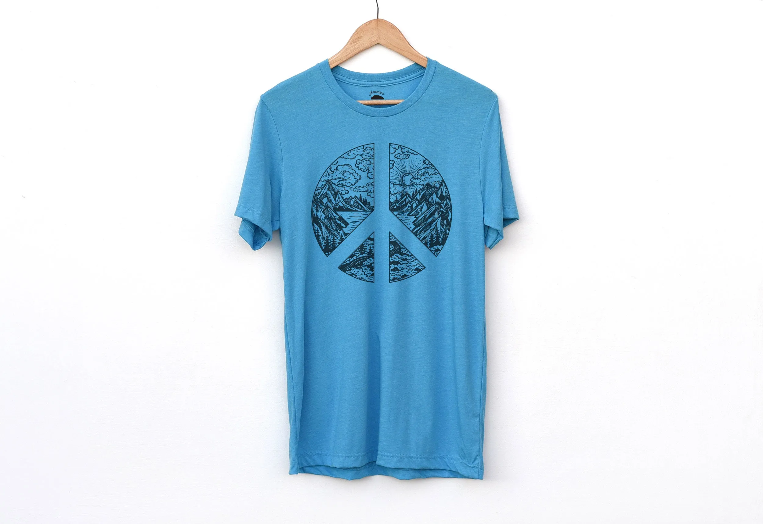 Nature Peace Sign Adult Shirts