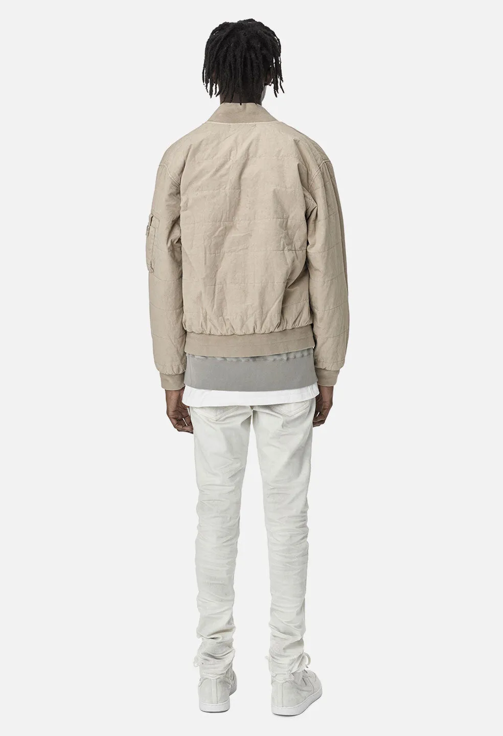 Padded Bomber / Tan