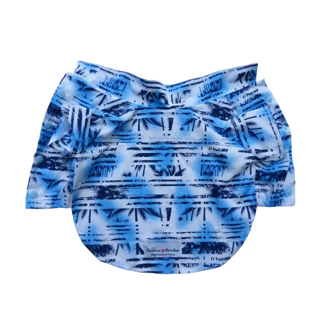 Palm Tree Print Shirts for Dog | Blue, Black