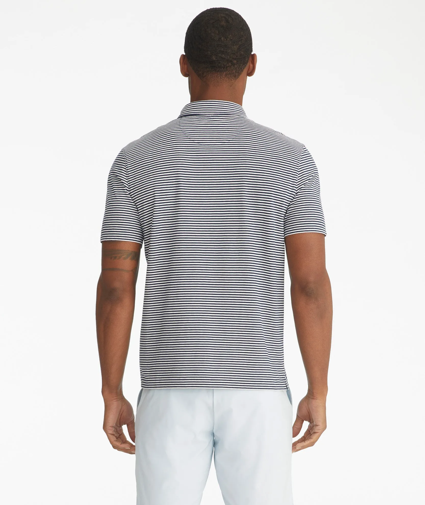 Pima Cotton Striped Polo