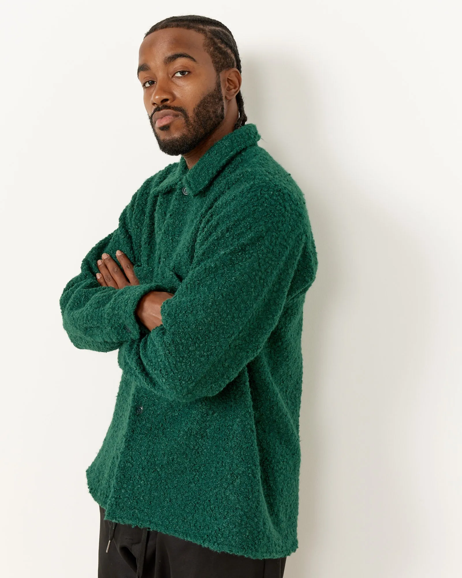 Porto Shirt Long Sleeve in Sherpa Forest