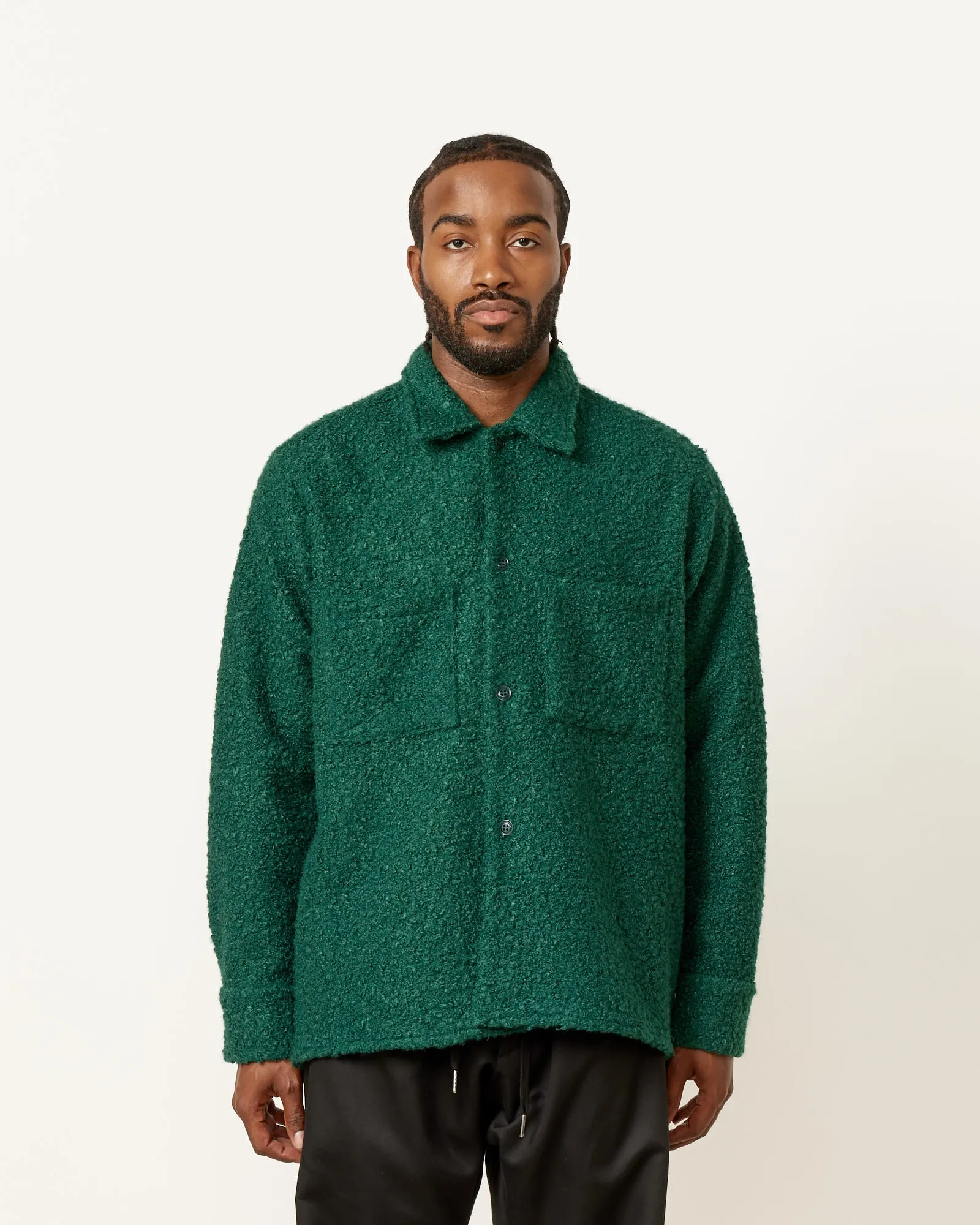 Porto Shirt Long Sleeve in Sherpa Forest