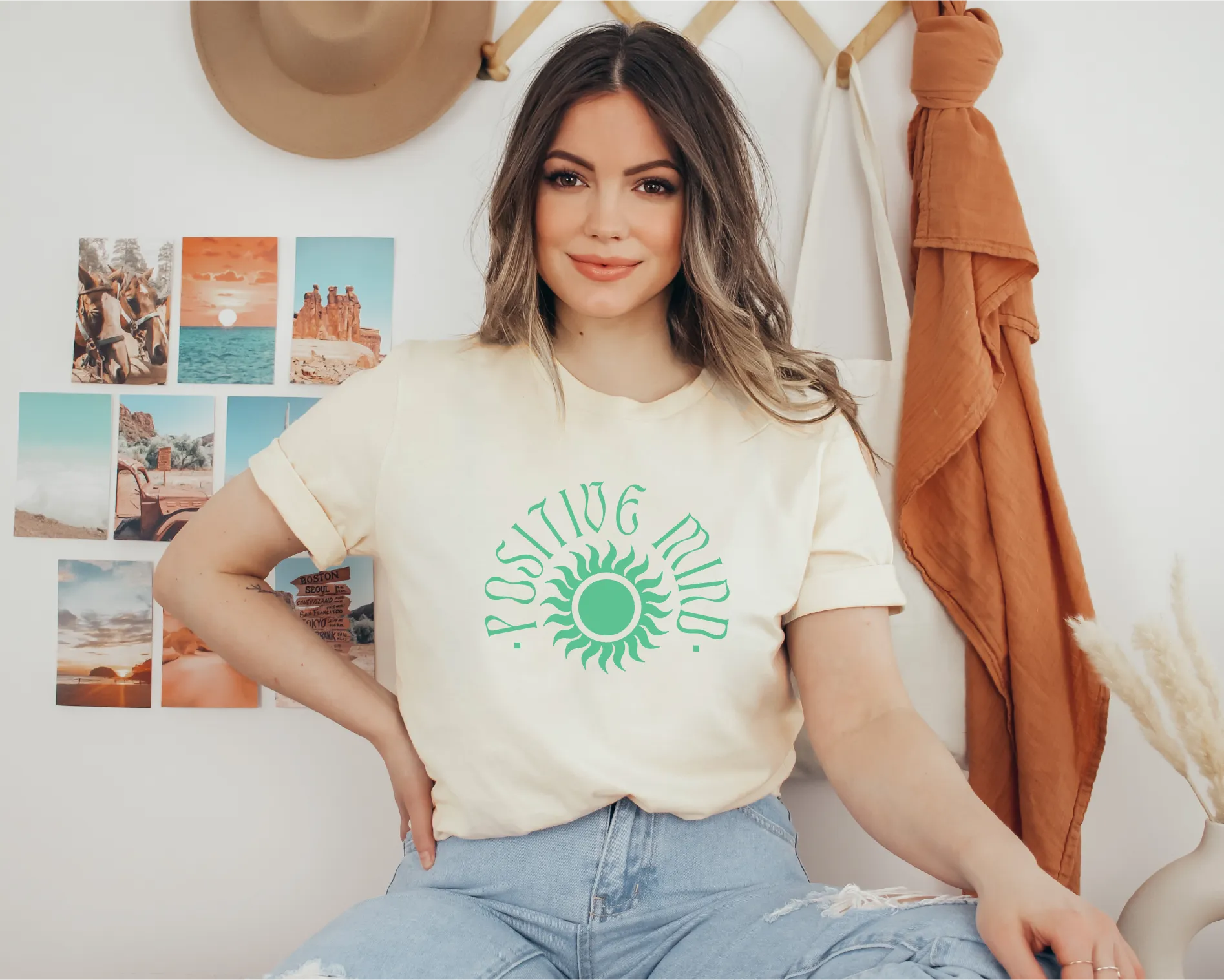 Positive Mind, Positive Vibes, Happy Soul Bella Canvas Tees