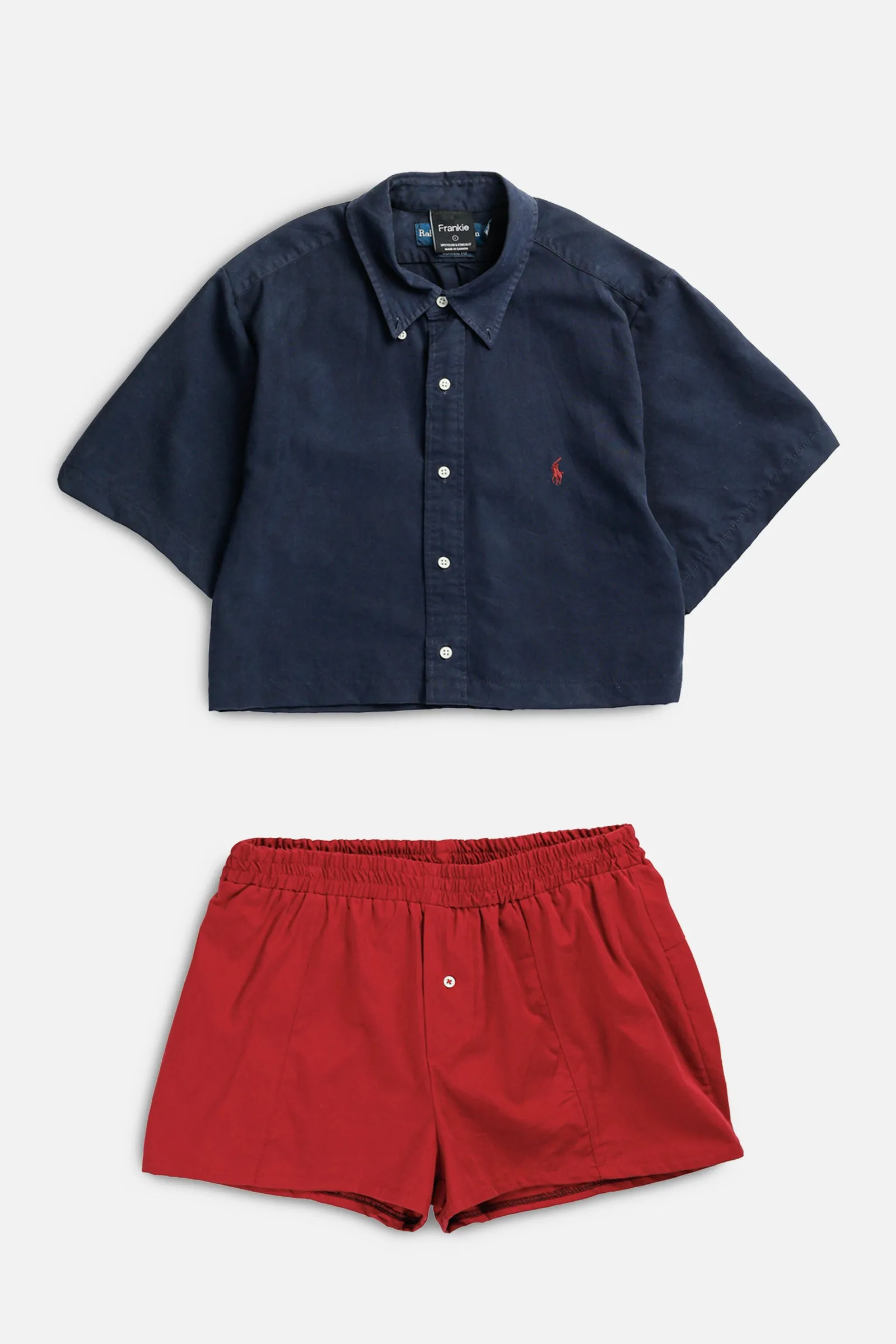 Rework Oxford Shorts Set - L